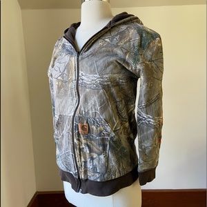 Carhartt kids 10-12 reversible zip up hoodie